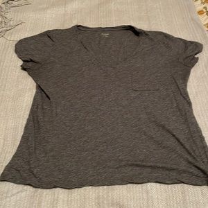 Madewell grey t shirt with pocket 100% cotton
